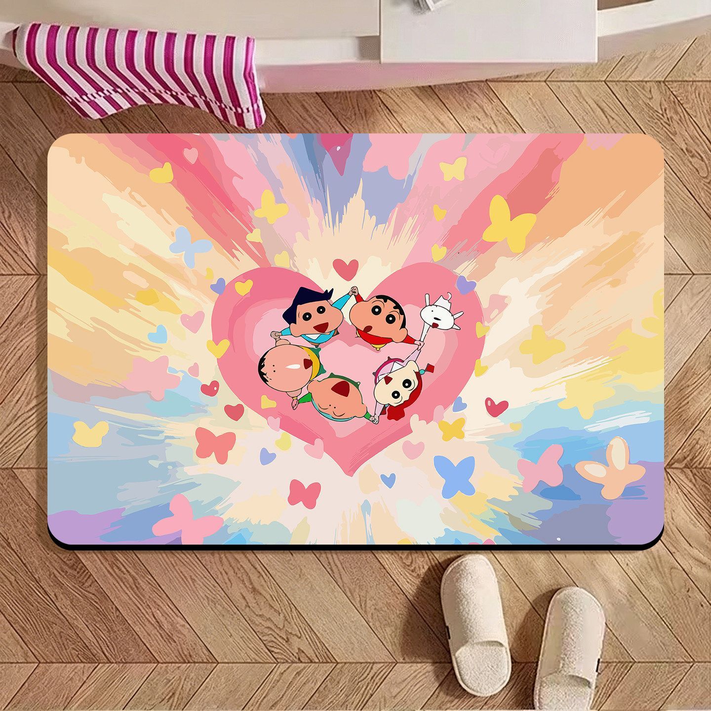 Crayon Shin‑chan Irregular Bat - Quick Dry Diatomite Bath Mat ulasan dan harga