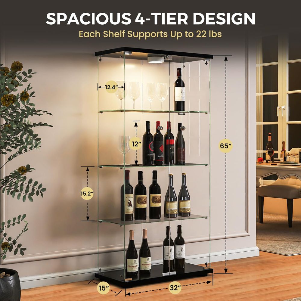 Display Cabinet with LED Light - Lighting ulasan dan harga