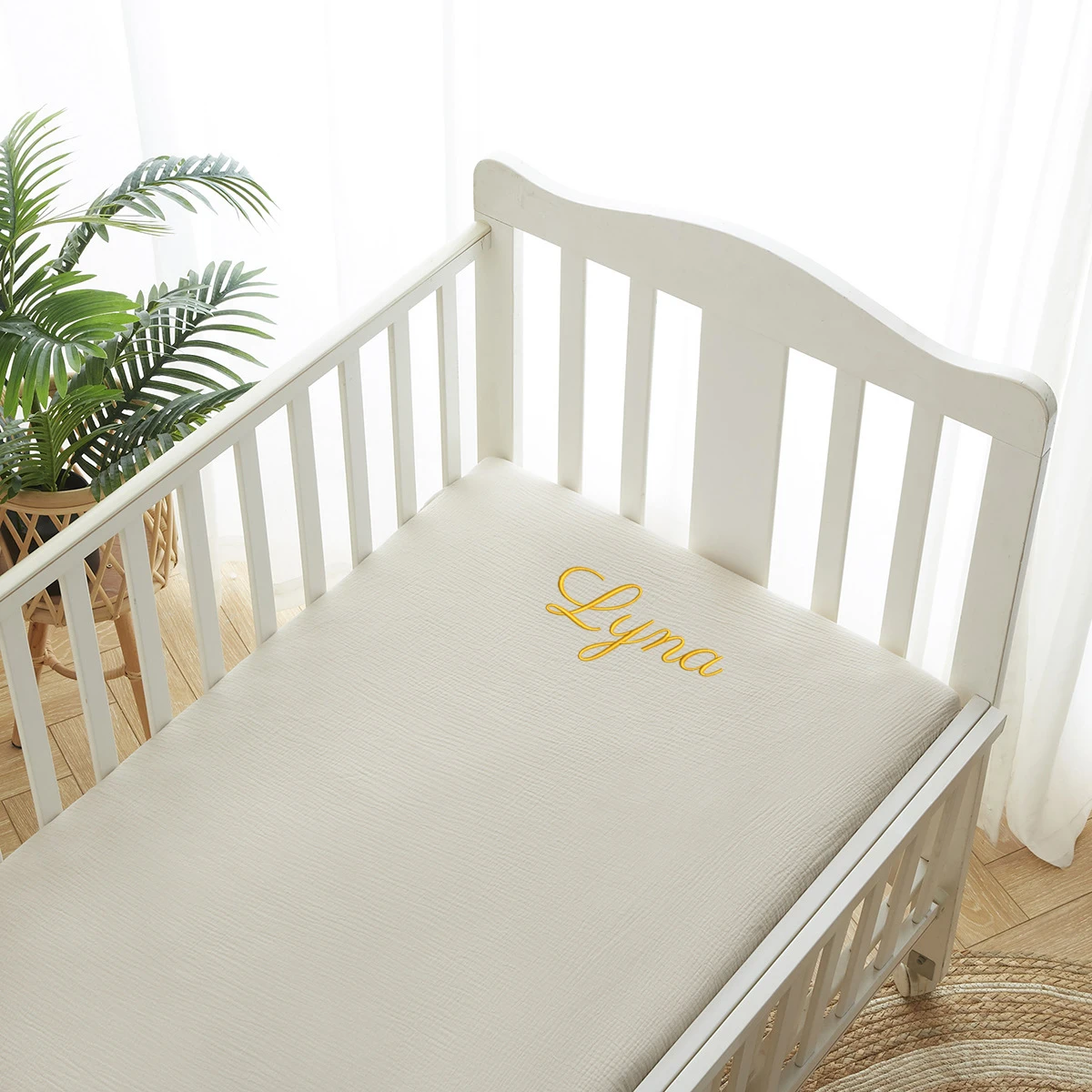Personalized Name Embroidered  - Muslin Cotton Bedspread ulasan dan harga