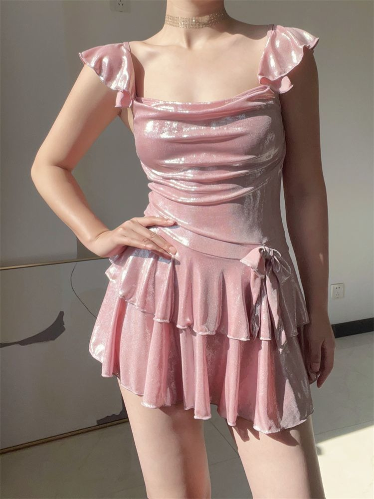 2026 New Women's Shimmer Pink  - Bath ulasan dan harga