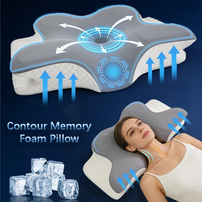 Memory Foam Pillow Cervical Pi - Memory Foam Orthopedic Pillow Neck Pain ulasan dan harga
