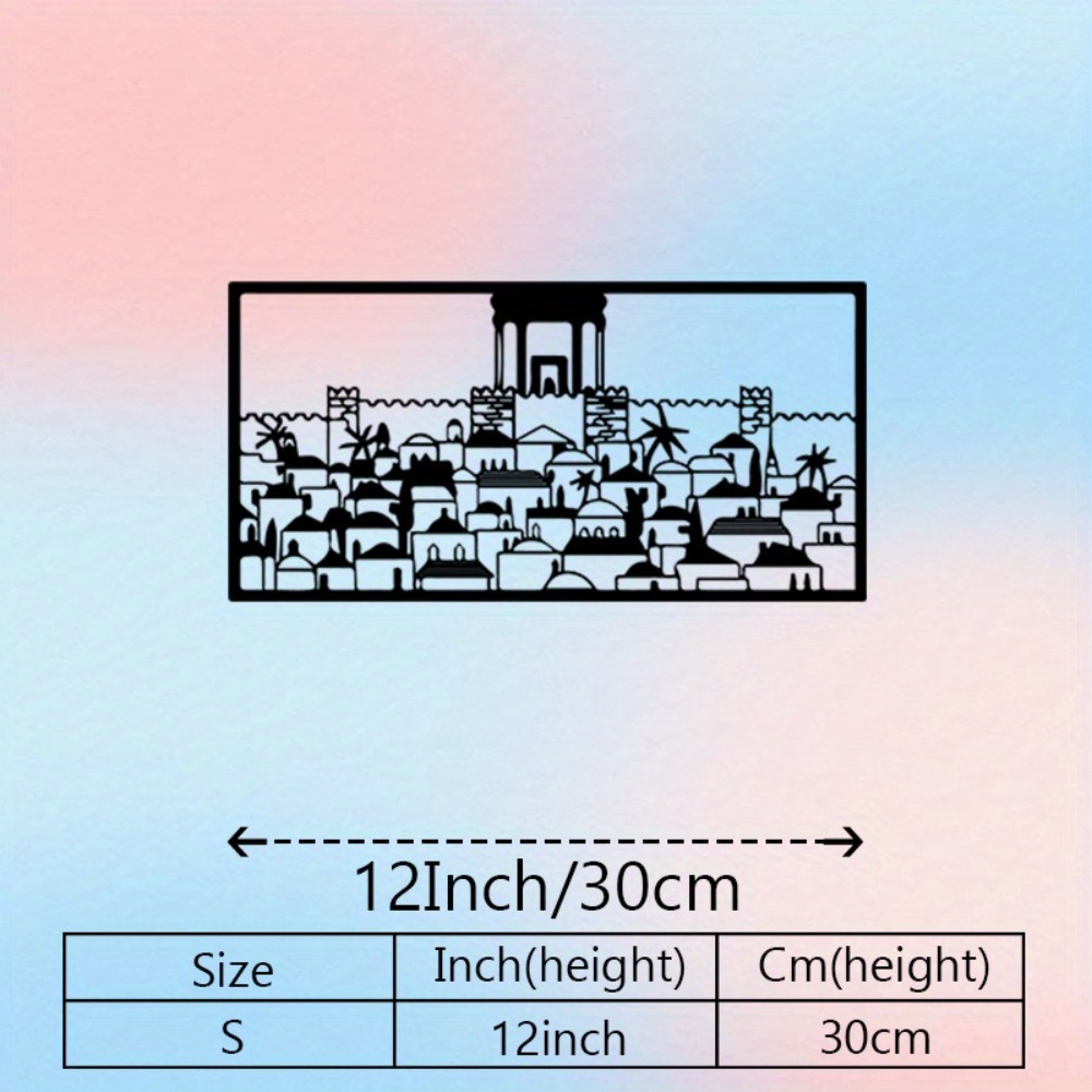 CIFBUY Metal Wall Art Jerusale - Home Decor ulasan dan harga